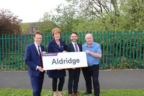 Aldridge station sign