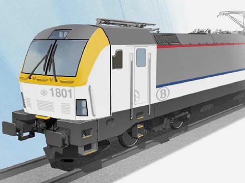Class 18 dual-system electric loco for Belgium.
