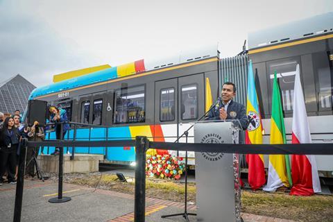 Regiotram de Occidente vehicle unveiled (image Jorge Rey) (2)