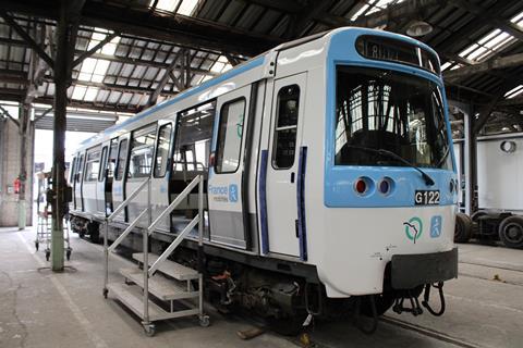 Paris metro Line 8 MF77 train refurbishment