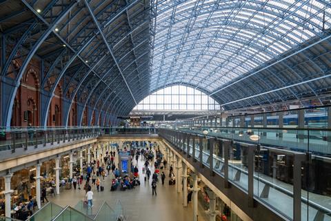 London St Pancras International station concourse (Photo HS1 Ltd)