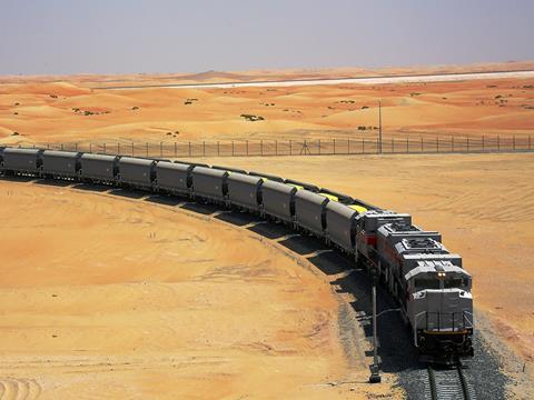 Etihad Rail’s operating partner Etihad Rail DB is now running daily trial trains.