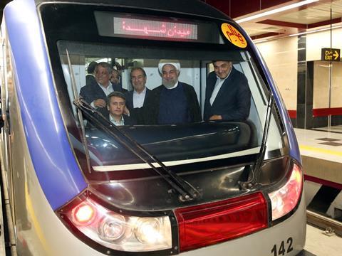 President Hassan Rouhani and Tehran Mayor Pirouz Hanachi inaugurated the first phase of metro Line 6 on April 7.