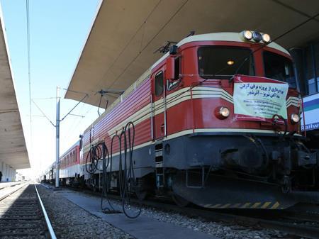 Electrification equipment on the 46 km route between Tabriz and Azarshahr was inaugurated on October 13.