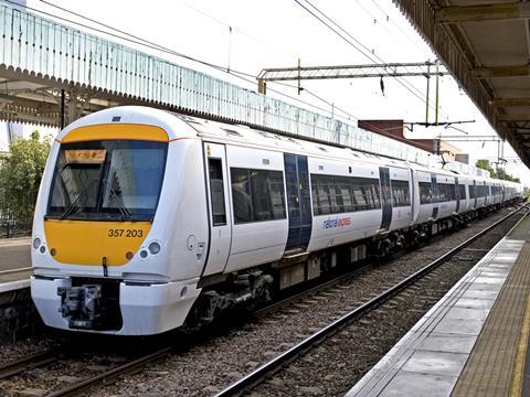 Bombardier Electrostar Class 357 EMU on a c2c service.