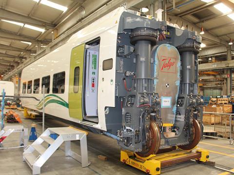The ENR trainsets will have Talgo's individual wheel suspensions and climate control systems derived from the Haramain high speed trains now being finished at the company's Spanish plants.