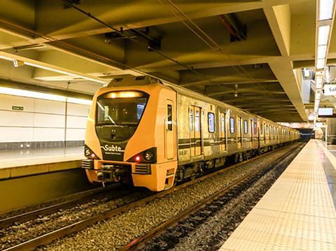 Line H of the Buenos Aires metro.