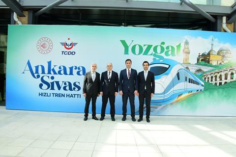 Ankara – Sivas high speed line inauguration officials