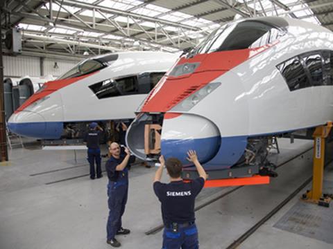 Velaro RUS high speed trains.