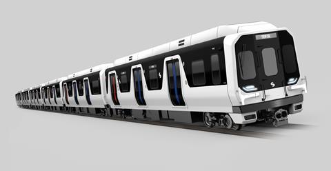 SEPTA Philadelphia Market-Frankford Line M5 metro train exterior impression (Image Hitachi Rail)