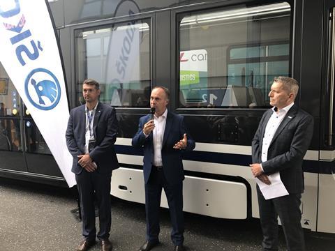 Skoda RNV ForCity Smart 36T tram at InnoTrans 2022 (1)