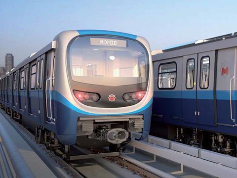 Hyundai Rotem is to supply six eight-car trainsets to operate on Cairo metro Line 2.