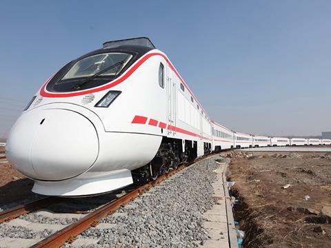 CSR Sifang inter-city trainset for Iraqi Republic Railways.