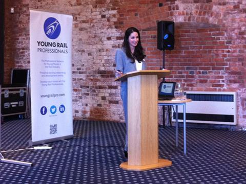 YRP East Midlands Chairman Sabrina Ihaddaden provides an introduction to the organisation’s recent activities to invited guests at Derby’s Roundhouse events facility.