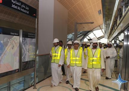 UAE Vice-President Sheikh Mohammed visits Jebel Ali station