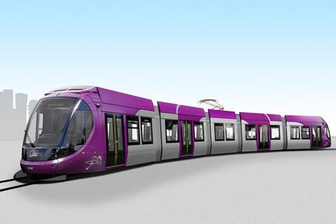 Tel Aviv Purple Line tram impression (Image: CAF)