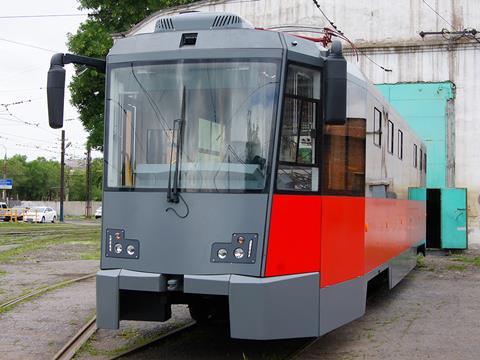A Magnitogorsk KTM-5 tram has been extensively rebuilt by NPO Avtomatika.