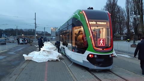 ru PK TS Corsair tram delivered to Kaliningrad