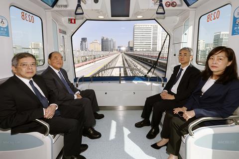 Macau Seac Pai Van Line opneing (Photo Macao LRT Corp)