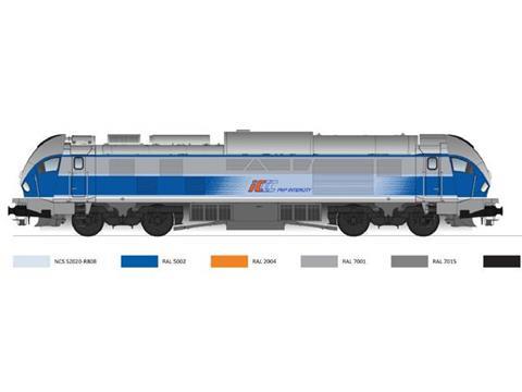 Impression of Pesa Gama diesel passenger locomotive for PKP Intercity.