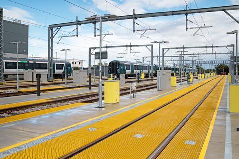 Reinstated & refurbished roads at Bletchley Depot - yellow is cleaning road - 120925