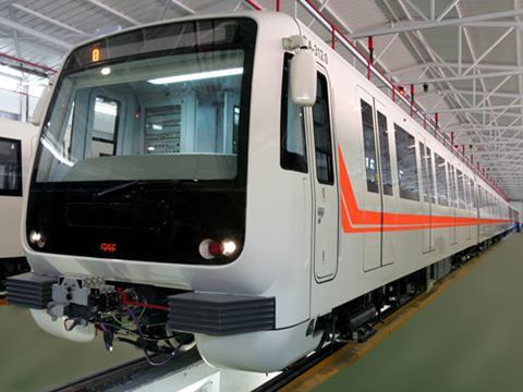 CAF train for Roma metro.