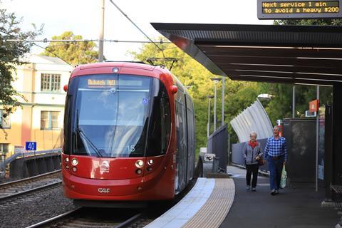 Sydney Inner West Light Rail Line tram (Photo: CAF)
