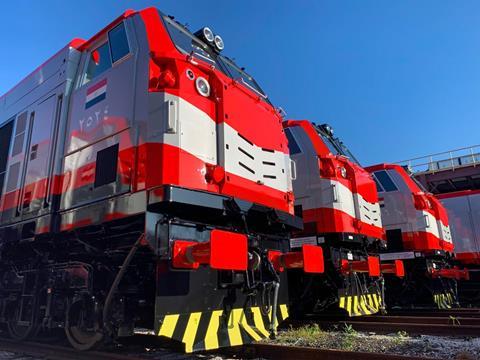 Egyptian National Railways Wabtec ES30Aci Evolution locos