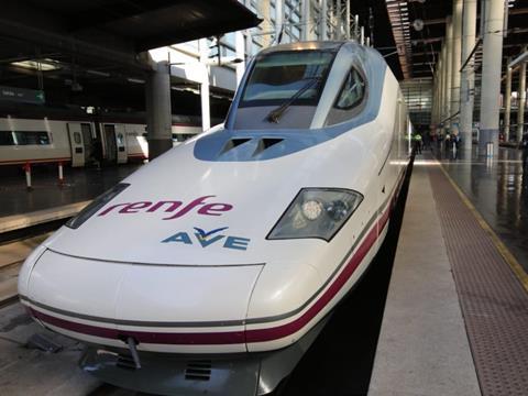RENFE high speed train.
