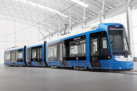 Rostock Stadler TINA tram design impression