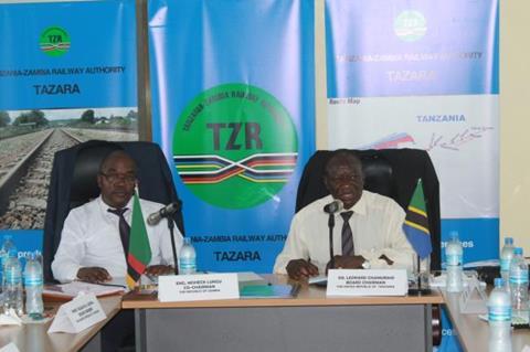 int-tazara-Eng Lungu (L) and Dr Chamuriho