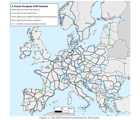 Study proposes massive expansion of Europe’s high speed rail network ...