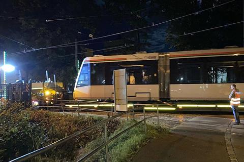 Augsburg Stadler tram delivery (Photo: SWA/Annika Heim)