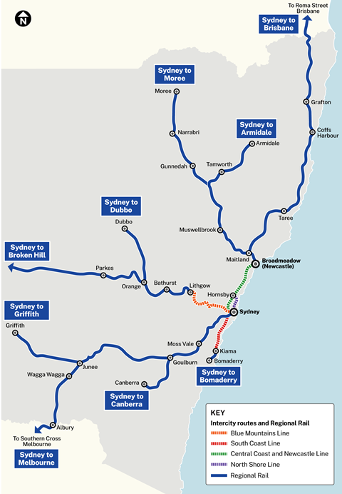 Regional-Rail-Network-map-October-2025 image Transport NSW