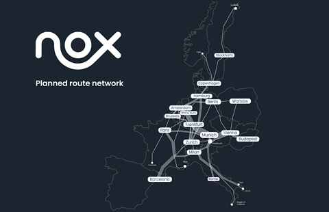 Nox night train network map