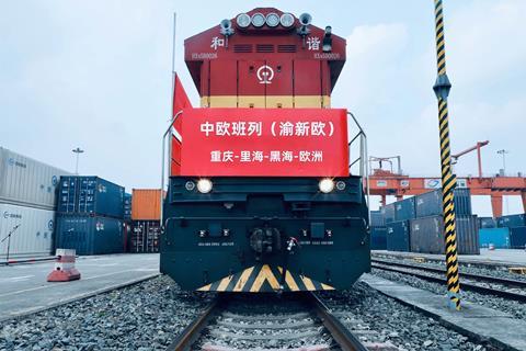 Nurminen Logistics' first full-length container service from China to central Europe via southern Trans-Caspian route