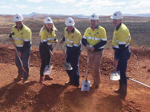 Fortescue Metals Group held a ceremony to officially launch construction of its Eliwana mine and railway in Western Australia.