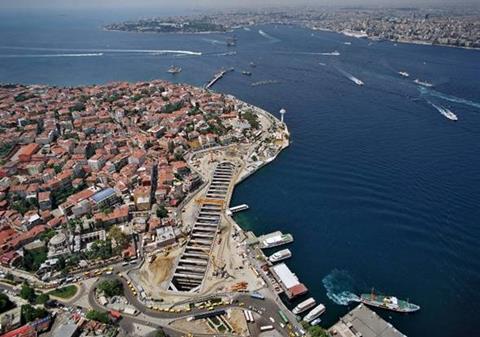 Maramaray station box at Üsküdar on the Anatolian shore of the Bosporus. Photo: Parsons Brinckerhoff