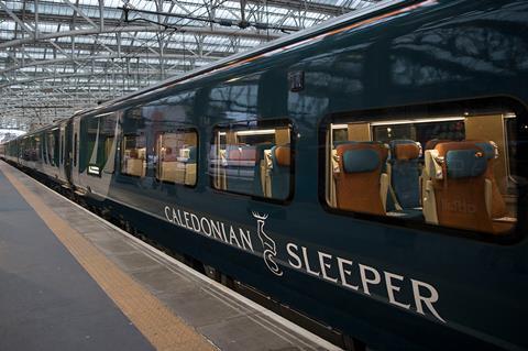 Caledonian Sleeper train