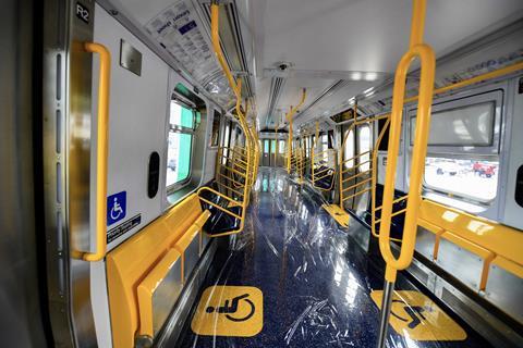 New York Subway R-211 car interior (Photo Marc A Hermann, MTA)