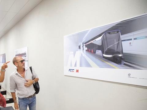 Catania metro operator Ferrovie Circumetnea has presented the design of its new metro trains at Giovanni XXIII station.