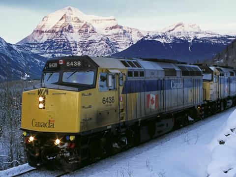 The Canadian (Photo: VIA RAil/Matthew Heeler).