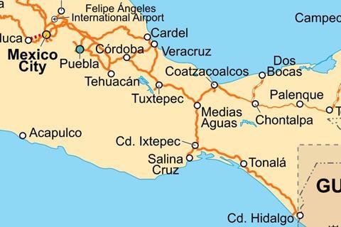 Mexico map cropped