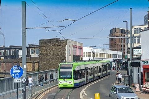 London Tramlink tram West Croydon