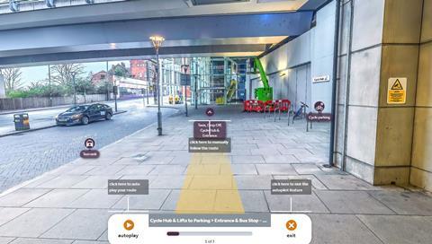 Station virtual tour screenshot