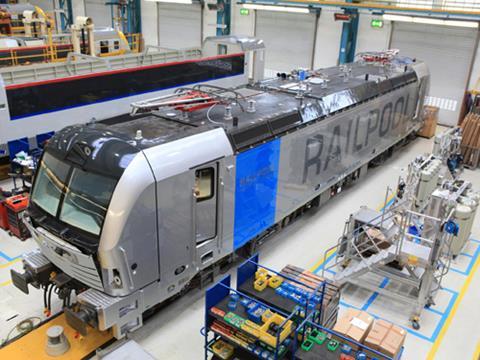 Vectron locomotives are manufactured at the Siemens plant in the Allach district of München.