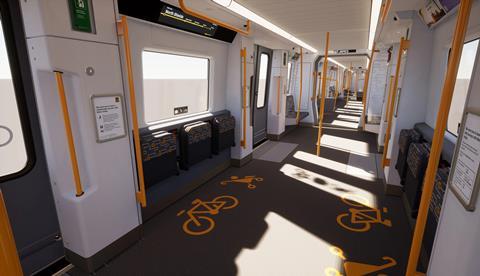 Tyne & Wear Metro Stadler train interior impression (4)