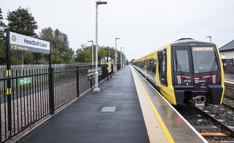 Merseyrail Class 777 EMU at Headbolt station (Photo LCR  Combined Authority)