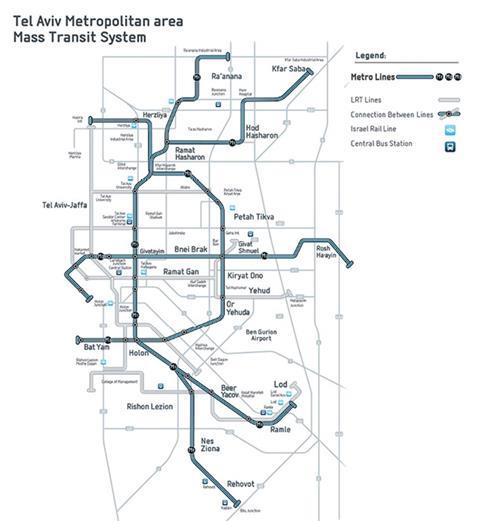 il- tel aviv metro lines