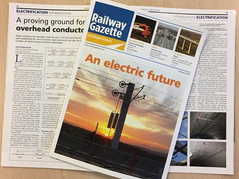 February 2018 issue of Railway Gazette International.